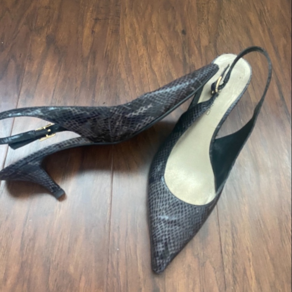 Print Kitten Heels - Picture 2 of 5